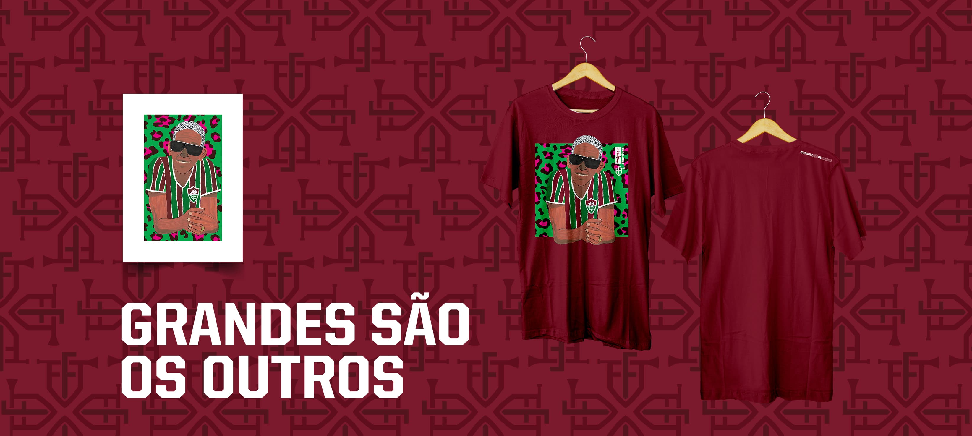 Ilustração de Cartola com a frase Grandes são os outros, arte da Fanfarra Festiva Tricolor